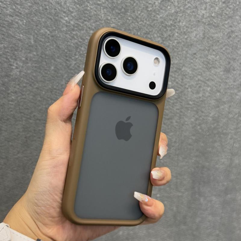 Luxury Matte Translucent Phone Case For iPhone 17 Pro Max 17 Air Camera Control Button Shockproof Bumper Protection Back Cover