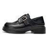 Warrior Versatile Commuter College Style JK Flats Student Casual Two-Way Loafers Kids Flats Black WXP(WZ)-3073