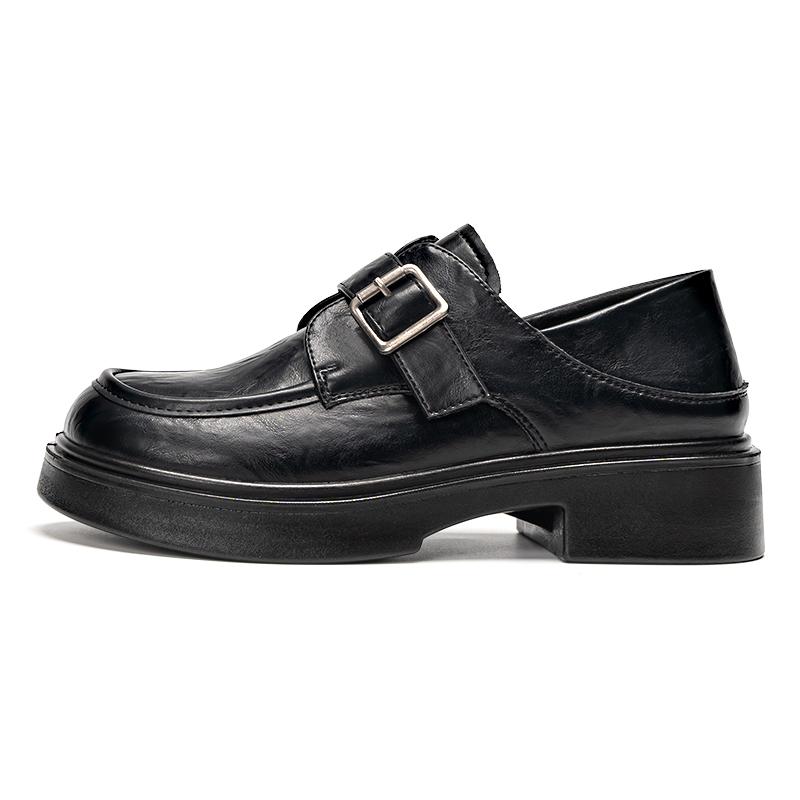 Warrior Versatile Commuter College Style JK Flats Student Casual Two-Way Loafers Kids Flats Black WXP(WZ)-3073