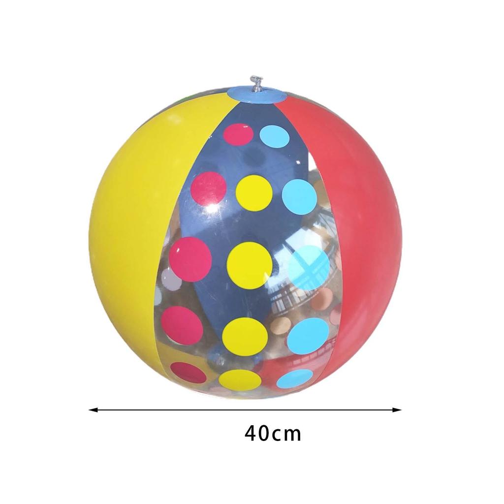 Beach Ball Summer Water Games, Multipurpose 15.75'' PVC Blow Balls, Inflatable Pool Toys for Lake,