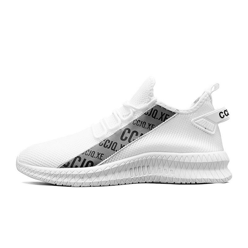 Large size new shoes fly-woven mesh cold sticky sneakers casual breathable running shoes mens sneakers 39