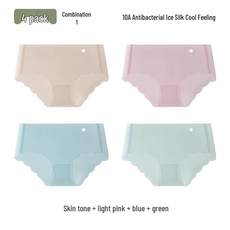LangSha Women's Ice Silk Breathable Underwear