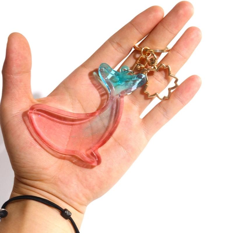 3D Marine Animals Quicksand Silicone Mold Resin Shaker Mold DIY Pendant Keychain Jewelry Making Tools DIY Craft Supplies