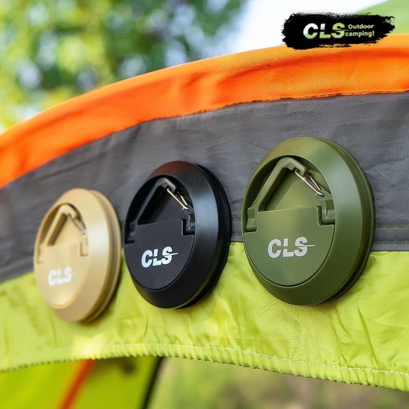 Magnetischer Zelt Haken für den Außenbereich, tragbarer multifunktionaler Zelt Decken Haken Ring, Saugnapf, Camping Seil Befestiger, Kerosinlampe Haken