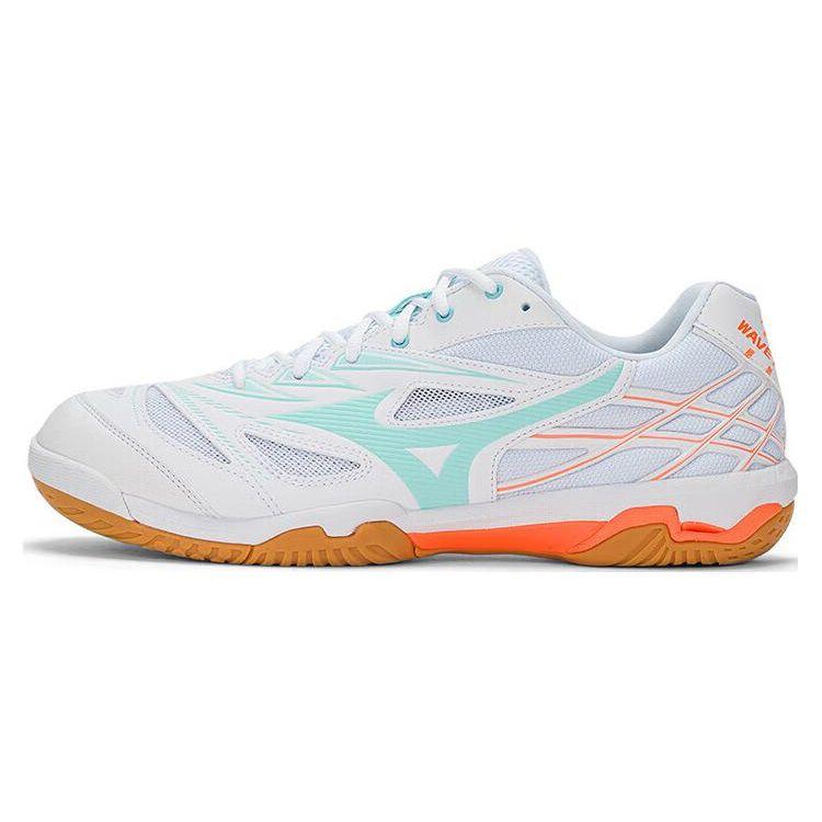 Mizuno Fang NX Low Top Badminton Shoes Unisex Shoes White Blue Orange 71GA205011 41