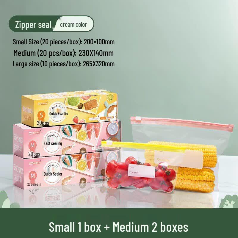 Qiwei Thickened Zipper Fresh-keeping Bags