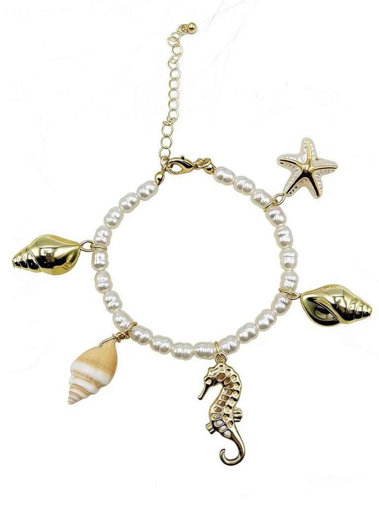 European and American sea shell  fashion holiday wind summer beach beaded ocean shell  jewelry