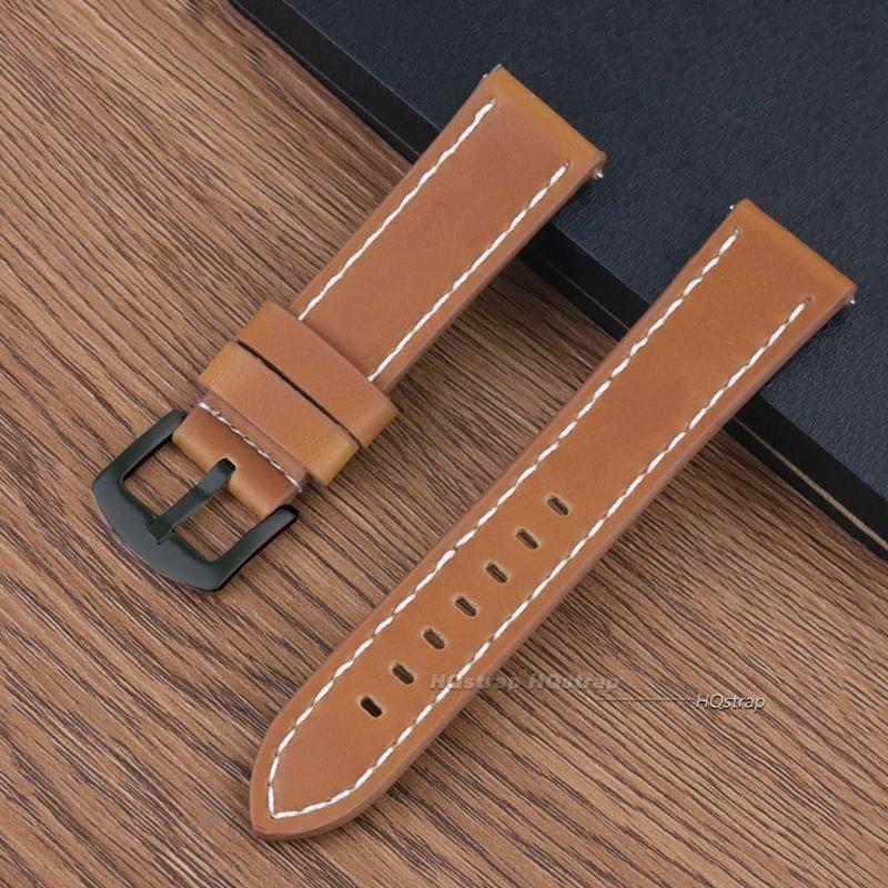 Quick Release Vintage Retro Genuine Leather Watch Band 18mm 20mm 22mm 24mm Soft Watch Bracelet Men Women Watch Strap Sport Belt