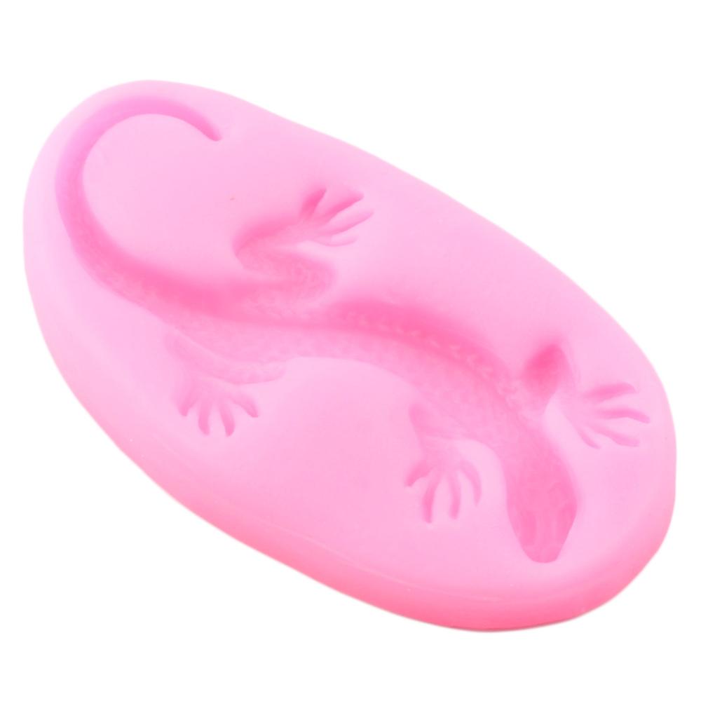 3D Gecko Lizard Silicone Molds Animals Fondant Mold DIY Cake Decorating Tools Polymer Clay Soap Candy Chocolate Gumpaste Mould