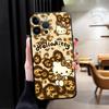 Case for iPhone 17Air XR XS Max 13 12 11 17 Pro Max 15 16 14 Plus 7 8 Black Soft Phone Cover Sanrio Hello Kitty