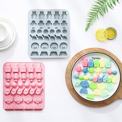 Basketball Chocolate Mold, Sports Theme Silicone Mold, 30-Cavity Jersey Trophy Silicone Fondant Candy Baking Mould