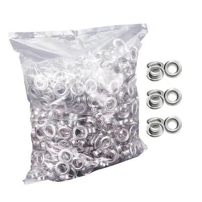 1000 peças 12mm ilhós tratamento de galvanoplastia prevenção de ferrugem ilhós de couro para decoração