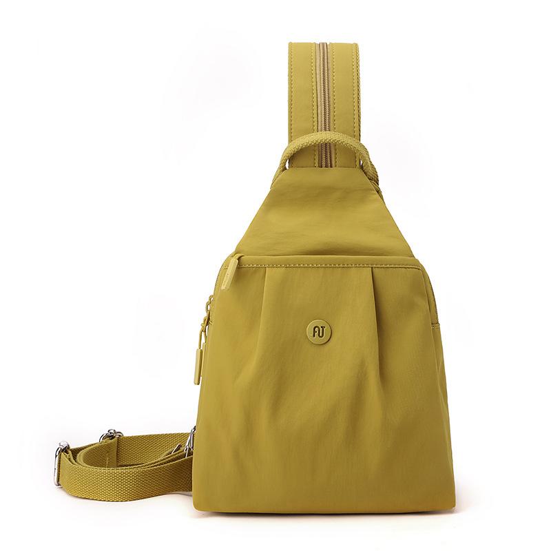 

Многофункциональная женская нагрудная сумка, уличный рюкзак для путешествий, сумка через плечо жёлтый