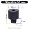 1/4 to 3/8 M5 M6 M8 Male to Female Conversion Thread Screws Tripod Screw Mount Adapter For GoPro insta360 DJI OSMO Action Camera