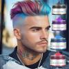 [Compatibile con Cosplay di Halloween] Cera Colorata Monouso per Capelli, Blu, 120g - Si lava via facilmente con l'acqua, previene le macchie sui capelli, perfetta per i costumi