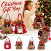 Christmas Gift Bags with Bells, Holiday Bag for Candy and Kids Treats, Present Gift Bags