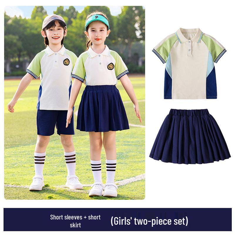 Children's Fleece-lined Windproof Outdoor Uniform Set for Kindergarten & Elementary (Autumn/Winter)