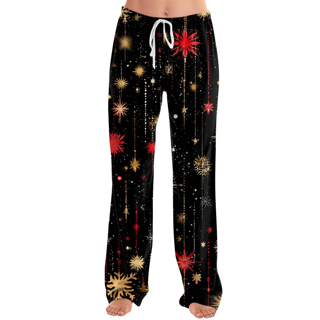 Women's Fashion Loose Casual  Printed Casual Pants