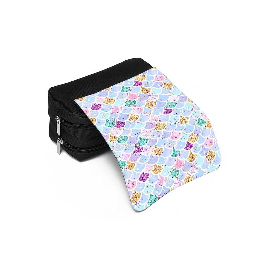 Mermaid Print Double Layered Flip Pen Case for Boy/Girls Best Gifts 2D Cartoon School Supplies Pencil Case for Children