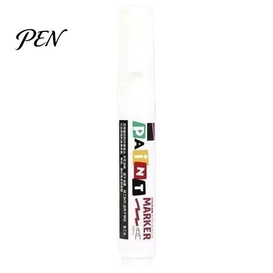 Oil Based Paint Pens 12 Colors Flat Tip Marker, Broad Pen for Metal Tire Plastic Surface Steel Glass Leather, Waterproof Quick Dry Touch Up