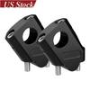 2pcs 7/8" 22mm Handlebar CNC Motorcycle Riser Mount Clamp Adapter Increased 38mm