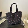Women“s Bags Strawberry Print Cute Sweet Shoulder Bag Japanese Harajuku Artistic Kawaii Large Capacity Portable Handbag For Girl