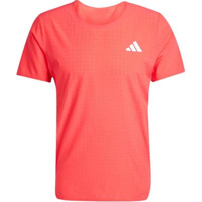 Adizero Running Tee Logo Round Neck Slim Fit Short Sleeve T-Shirt Men Tops Red IX8987
