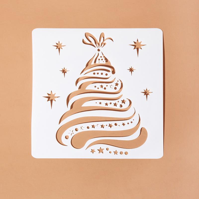 Plantillas de capas de hojas para bricolaje, pintura de pared, álbum de recortes, coloración, relieve, álbum, plantilla de tarjeta decorativa