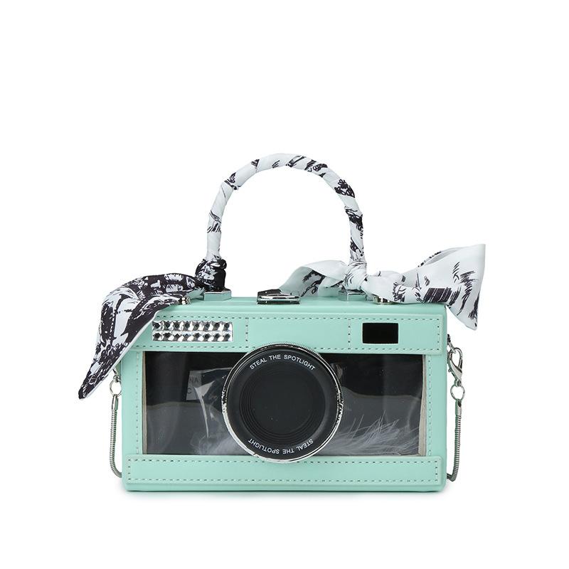 bags personality transparent camera bag 2025 new forest sweet girl foreign versatile hand-held crossbody box bag