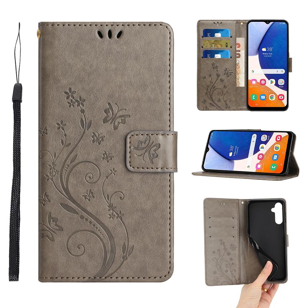 Wallet Flip Phone Case For Samsung Galaxy A56 A55 A54 A36 A35 A34 A33 A32 A24 A23 A16 A15 A14 A13 A05 A05S A06 Card Holder Cover