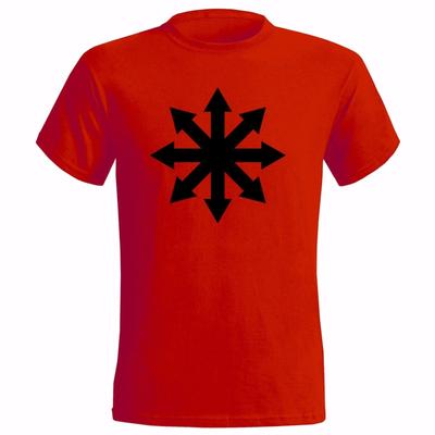 Symbol chaosu strzały magia okultyzmu Halo Warhammer Moorcock T-shirty unisex