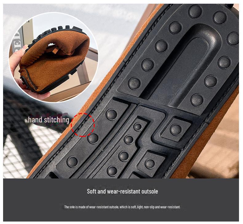 Men's Spring Casual Velvet Driving Shoes - British Style, Versatile, Easy Slip-On Design