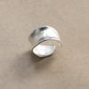 PANJBJ 925 Sterling Silver Rings for Women Couple Minimalist Handmade Simple Wide Ring Set Party Jewelry Gift Prevent Allergy