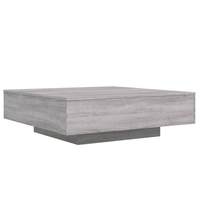 VidaXL Table basse sonoma gris 100x100x31 cm bois d'ingénierie 836600