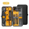 Kit de Manucure 10/15/25 Pièces Kit Complet Fonctionnalités Set Professionnel Acier Inoxydable Set de Pédicure Coupe-ongles Avec Étui Portable Idée Cadeau