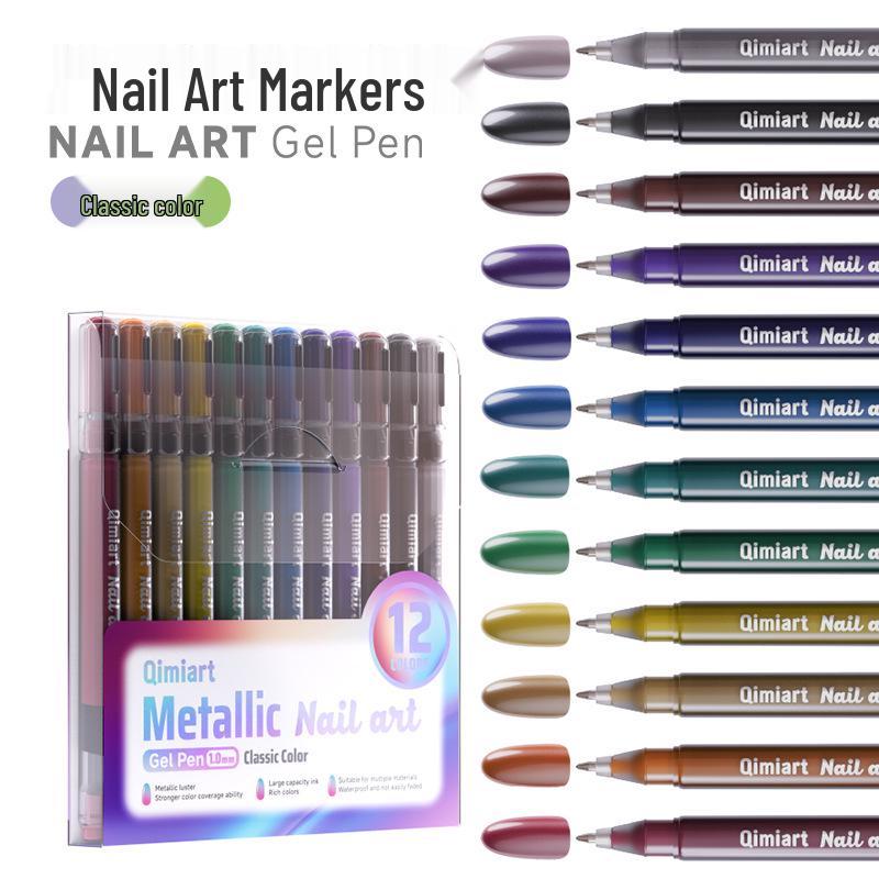 Blue Fruit Metallic Nail Art Pen 1.0mm - Quick-Dry DIY Painting & Coloring 1.0mm
