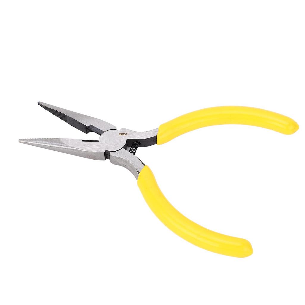 5 Inch Needle Nose Pliers Rustproof High Carbon Steel Pliers with Skid Resistant Ergonomic Rubber