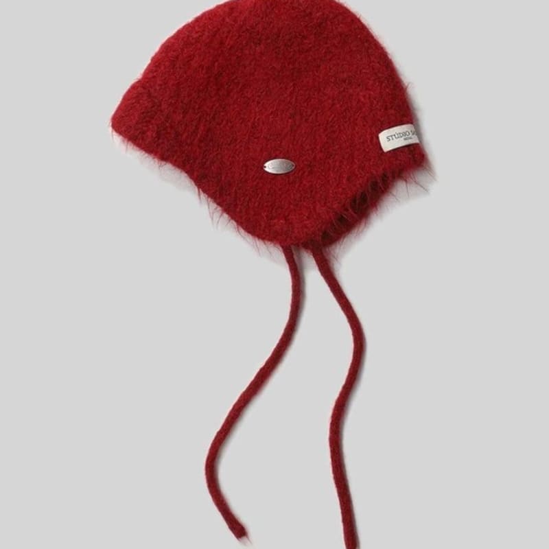 

Studio Salt [ПРАЗДНИЧНОЕ издание] НЕЖНАЯ ВЯЗАНАЯ ШАПКА-УШАНКА_КРАСНАЯ RED
