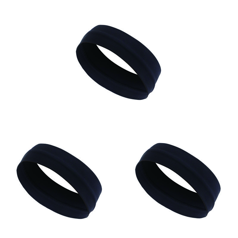 3PCS Plain elastic yoga running cycling outdoor sports sweatband headband  washing face and makeup hairband
