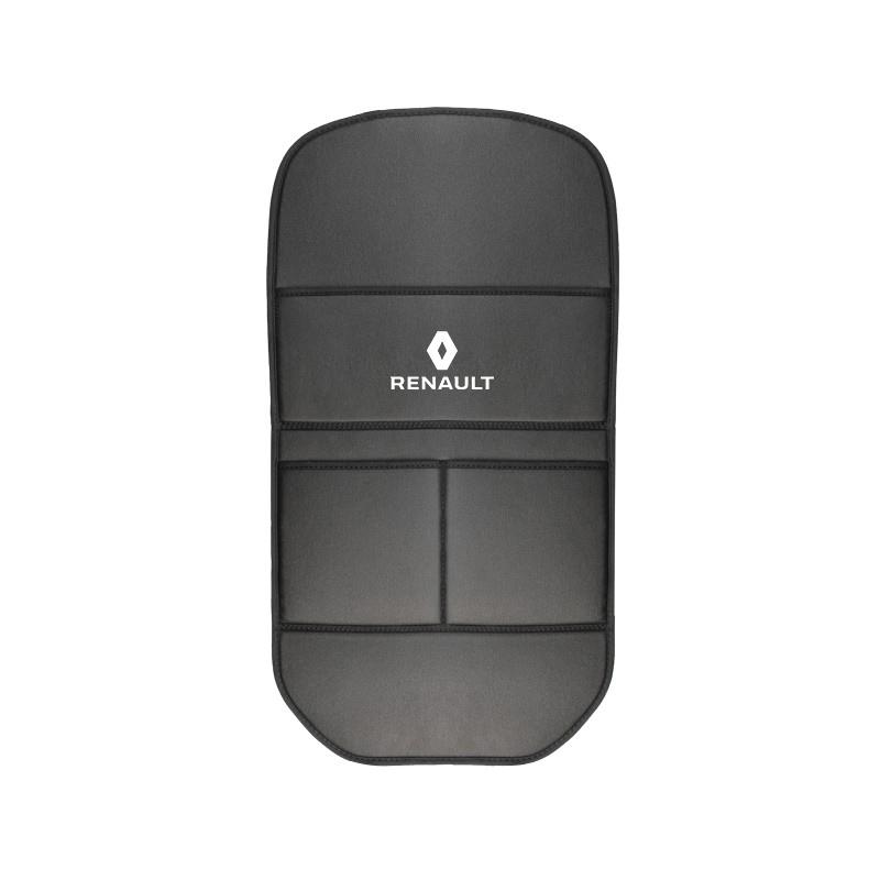 Car Seat Back Cover Protector Waterproof Leather Anti-Kick Pads For Renault Clio Koleos Megane Espace QM6 Kadjar Captur keyring r888