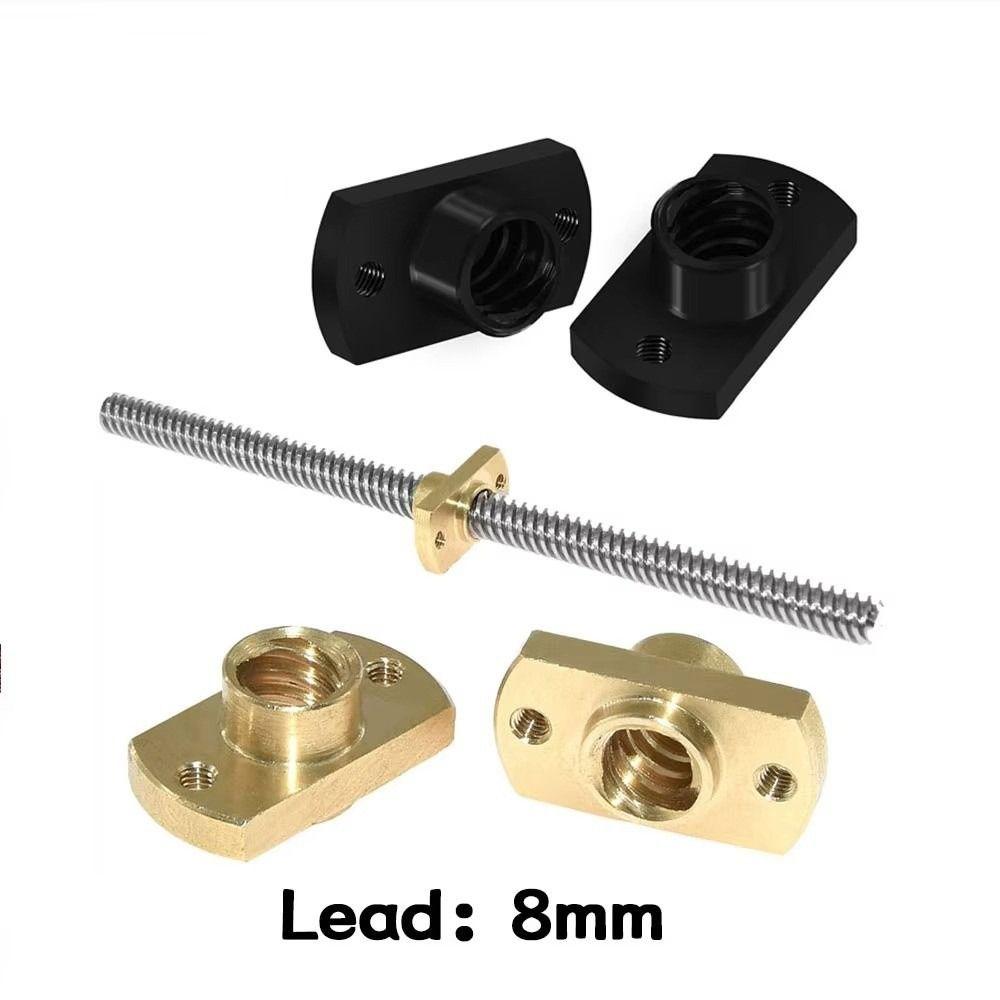 Flange Design 3D Printer Nut Wear Resistant Brass POM Nut Linear Motion Module