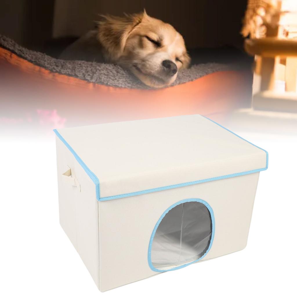 Pet House for Cats Small Dogs PP Insulated Foldable Pet Cave Hidway Cat Shelter for Home Outdoor