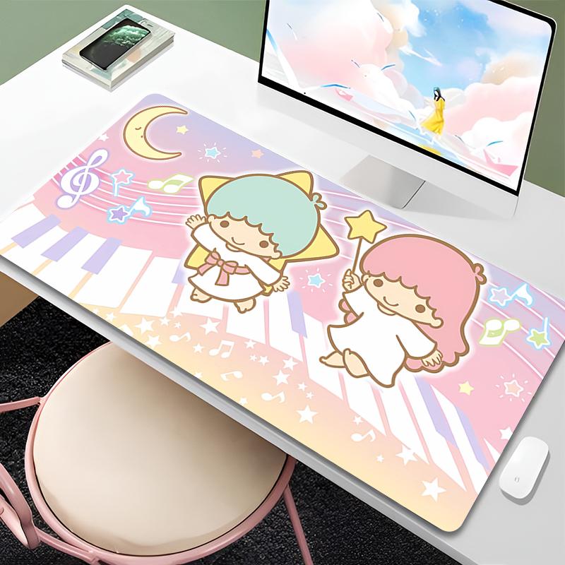 Mouse Pad Anime Carpe Large XXL Gamer Computer Mausepad Varmilo Keyboard Gaming Little Twin Star Accessories Extended Desk Mat