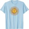 Sol de Mayo Flaga Argentyny Argentyńskie Słońce Vintage Throwback Koszulka