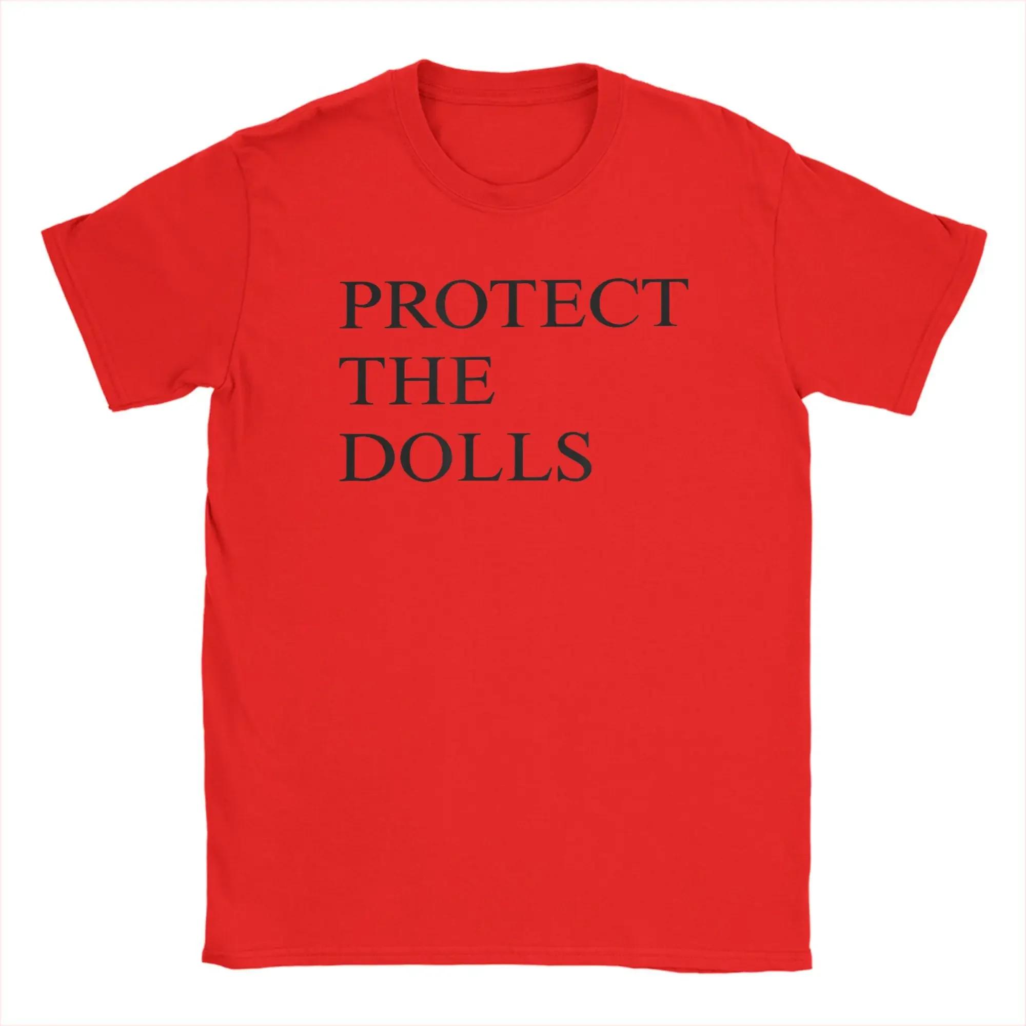 

Protect The Dolls Print Women T-Shirt Round Neck Fashion Beach Tee Shirt Streetwear Casual Clothing Streetwear 3XL