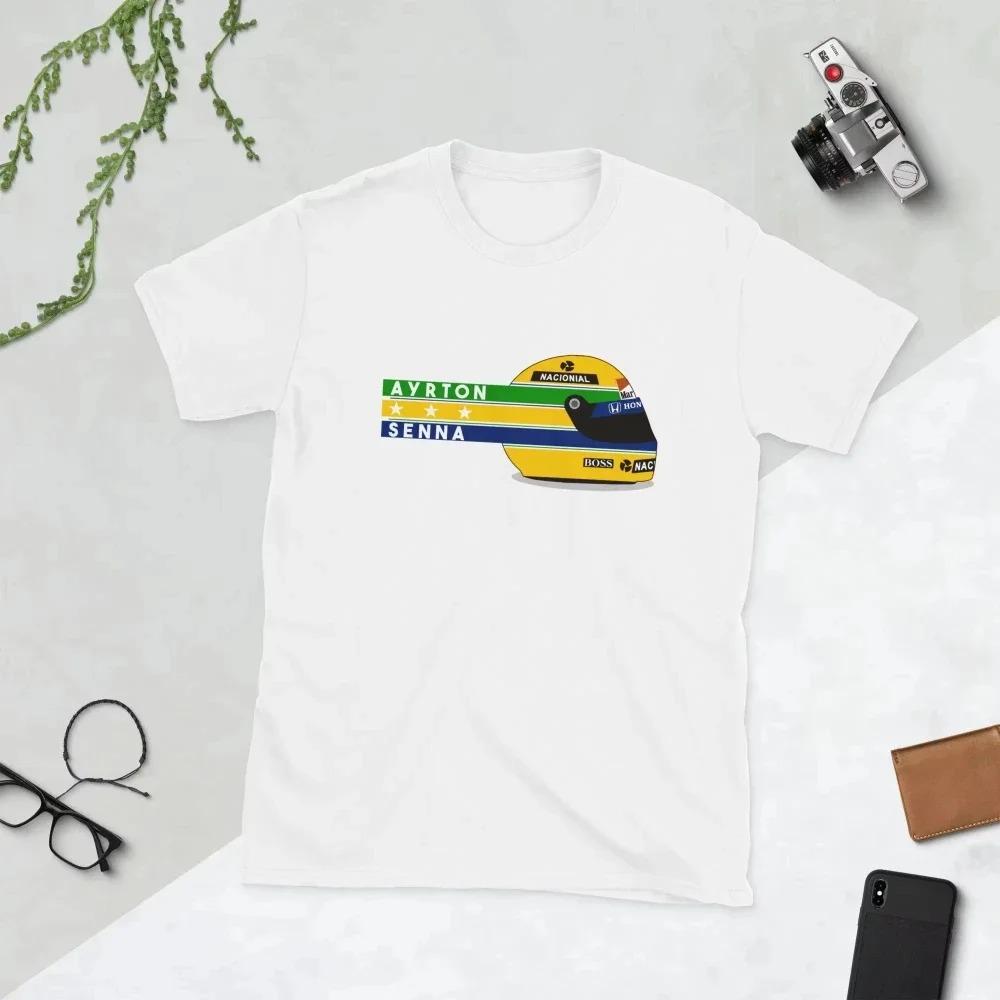 Ayrton Senna Formula 1 Graphic T Shirts Gym Women T-shirts Man Oversized T-shirts for Mens Clothing Y2k Liam Payne Unisex Tops Tees