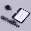 Lanyards Credential Holder Transparent Retractable Badge Reel with Lanyard Nurse Accessories for Work Removable ID Card Holder