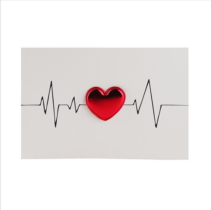 Kort Valentinsdagsgave Kjærlighetspostkort Bryllupsinvitasjon Gratulasjonskort Jubileum for Valentinsdagen hennes gavekort