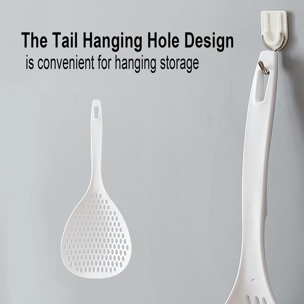 Household High Temperature Resistant Large Colander Kitchen Long Handle Non- Fishing Spoon