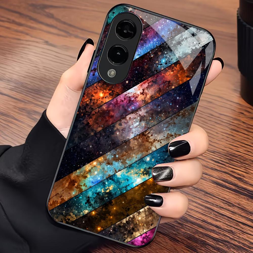 Nebula Exquisite Atmosphere PhoneCase Glass PhoneCase for Samsung Galaxy S26 S25 S24 S23 S22 S21 FE,Ultra,Plus Dropresistant